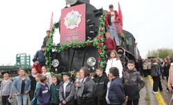 Лиманский район встретил ретропоезд «Воинский эшелон»